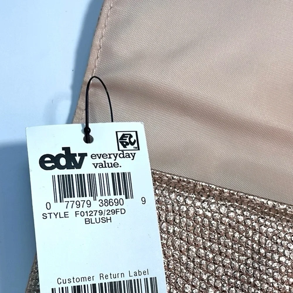 STYLE & CO BLUSH SHIMMER CLUTCH
